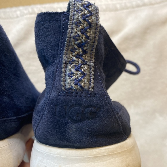 Ugg Freamon navy suede chukka lace up sneaker boot Sz 12 - Picture 7 of 11